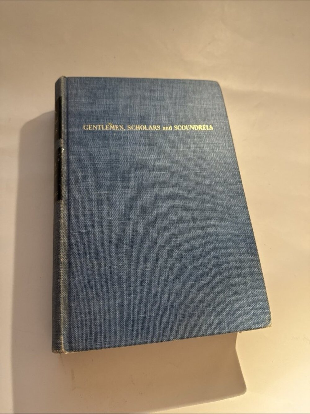1959 Gentlemen,Scholars+Scoundrels Hard Cloth Cover Book By Harper's Magazine